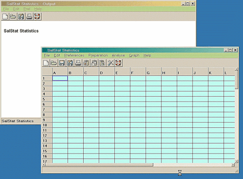 Salstat Statistics Main Window SalStat Statistics 主窗口